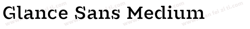 Glance Sans Medium字体转换